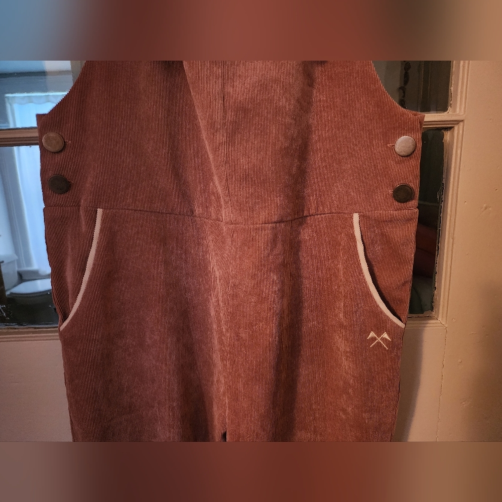 Camp collection pink corduroy overalls - Picture 2 of 7